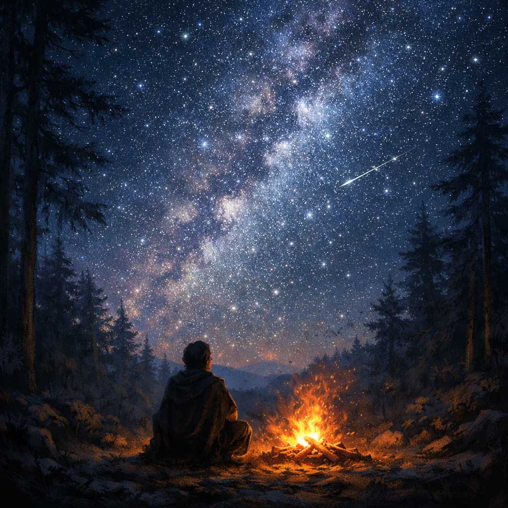 星空を見上げる最初の人